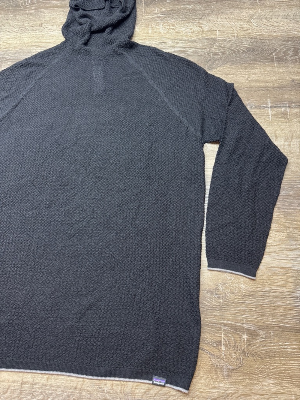 Patagonia Capilene Air Hoody Hoodie Base Layer Merino Wool Men’s Size 2XL Black - Picture 3 of 11